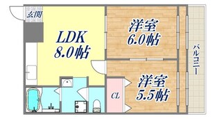 クラウンマンションの物件間取画像